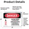 Signmission Battery Room Authorized Personnel Only Danger Sign, Vinyl Decal, 7in W x 5in L, 2PK OS-2PACK-DS-D-57-L-1842 - alternate 3